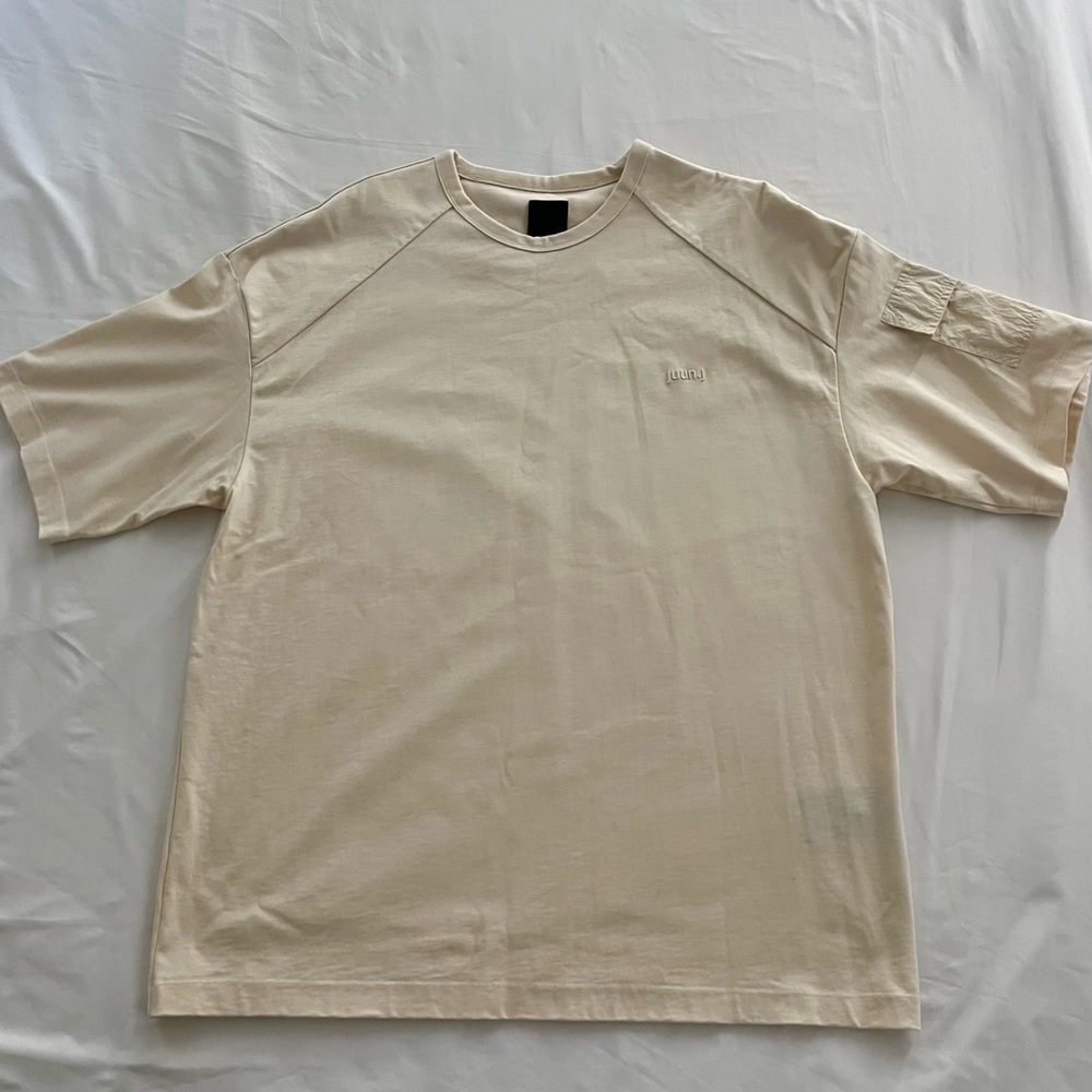 JUUN J - FLAP POCKET T SHIRT LIGHT BEIGE/CREAM
